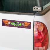 SK8ディーノのステッカー バンパーステッカー (トラック上)