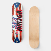 SK8 AMIGA 8 1/4インチスケートボードデッキ スケートボード (正面)
