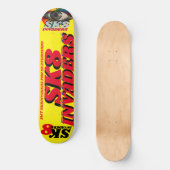 SK8 INVADERS 8 1/4" スケートボードデッキ (正面)