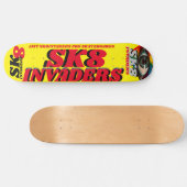 SK8 INVADERS 8 1/4" スケートボードデッキ (横)
