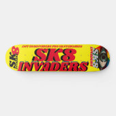 SK8 INVADERS 8 1/4" スケートボードデッキ (横)