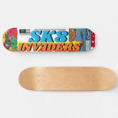 SK8 INVADERS JMT 8 1/4" スケートボードデッキ (横)