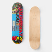 SK8 INVADERS JMT 8 1/4"スケートボードデッキ スケートボード (正面)