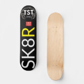 SK8 Rオフィシャル・コレクティブ・スケートボード、7 3/4"デッキ スケートボード (正面)