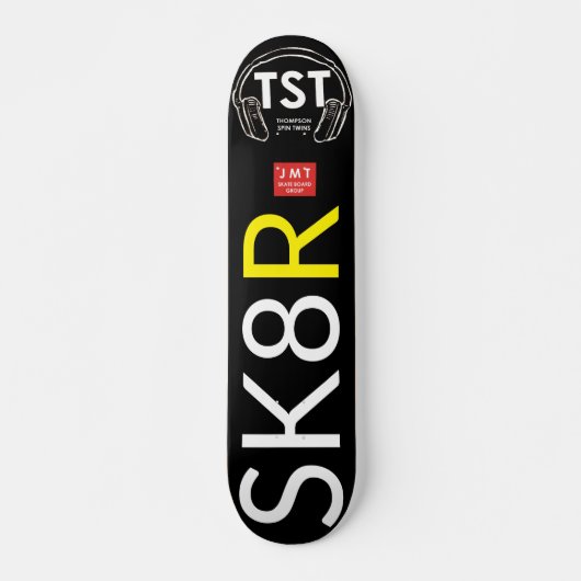SK8 Rオフィシャル・コレクティブ・スケートボード、7 3/4"デッキ スケートボード (正面)