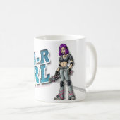 SK8-R GiRL Mug White コーヒーマグカップ (正面右)