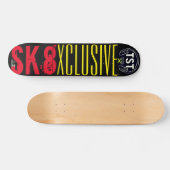 SK8 XCLUSIVE 7 3/4" スケートボードデッキ (横)