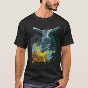 Sk8boarderの人の暗いワイシャツ Tシャツ