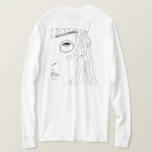 Sk8erの女の子 Tシャツ (デザイン裏面)