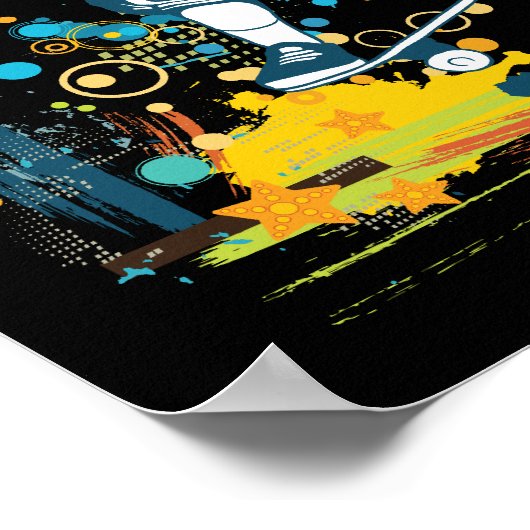 sk8er skateboarderベクトル ポスター (角)