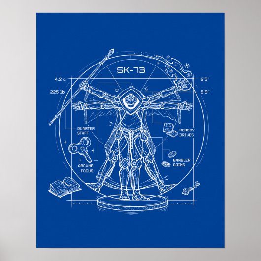 SK-73プリント ポスター (正面)