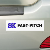SK FAST-PITCH バンパーステッカー (車上)