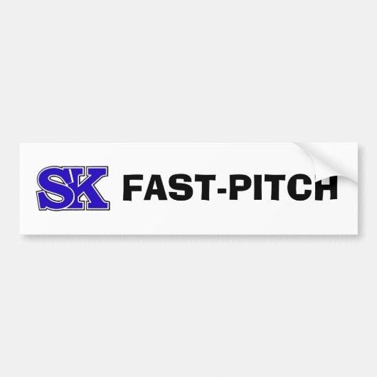 SK FAST-PITCH バンパーステッカー (正面)