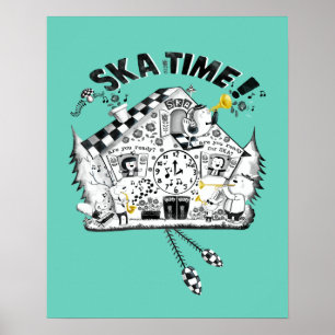 Skaの時間ハト時計 ポスター