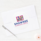 SKAボックスステッカー ラウンドシール (封筒)