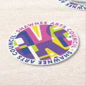 SKAラウンドwアーツカウンシル ラウンドペーパーコースター (アングル)