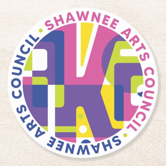 SKAラウンドwアーツカウンシル ラウンドペーパーコースター (正面)