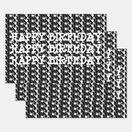 SKA日誕生日包装紙シートセット ラッピングペーパーシート (セット)