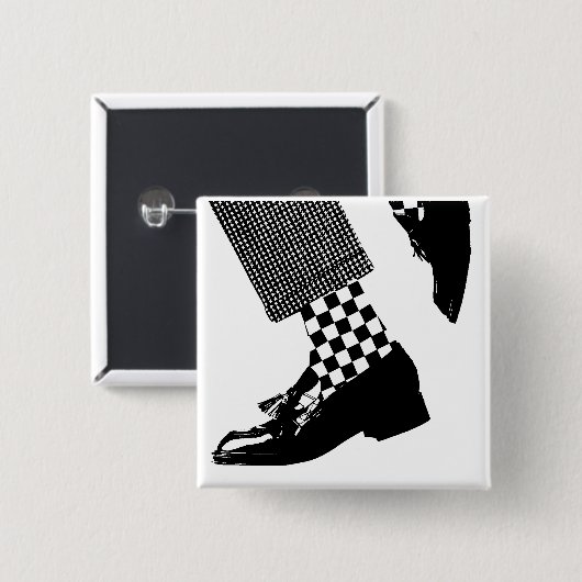 Ska Pin 缶バッジ (正面&裏面)