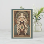 Skadi Norse Goddess Art Flat Thank You Card サンキューカード (スタンド正面)
