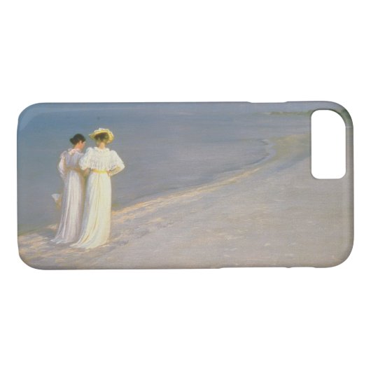 Skagenの南ビーチの夏の夕べ Case-Mate iPhoneケース (裏面(横))