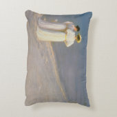 Skagenの南ビーチ2の夏の夕べ アクセントクッション (裏面(縦))