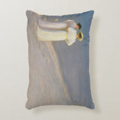 Skagenの南ビーチ2の夏の夕べ アクセントクッション (正面(垂直))