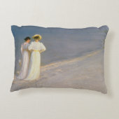 Skagenの南ビーチ2の夏の夕べ アクセントクッション (裏面)