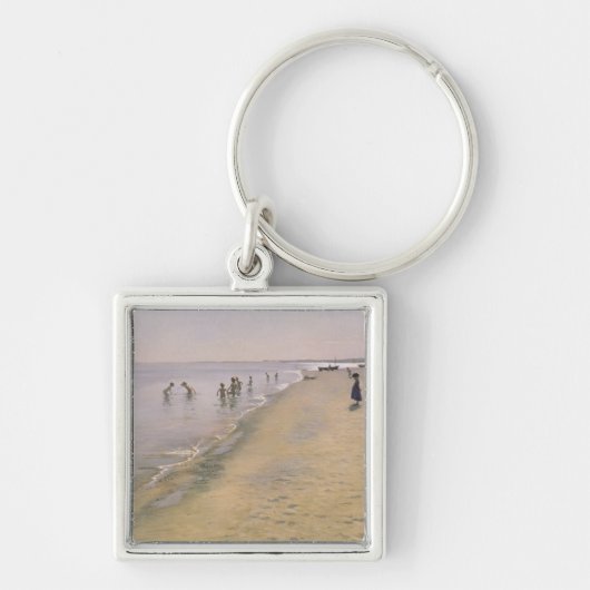 Skagen 1884年の南ビーチの夏の日 キーホルダー (正面)