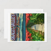 SKAGIT VALLEY - TULIP FIELDS - SKAGIT WASHINGTON ポストカード (正面/裏面)