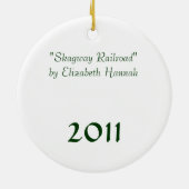 Skagwayの鉄道オーナメント セラミックオーナメント (裏面)