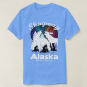 Skagway Alaska Aurora Borealis Bear Orca Moose Sou Tシャツ (デザイン正面)
