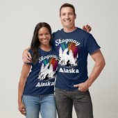 Skagway Alaska Aurora Borealis Bear Orca Tシャツ (ユニセックス)