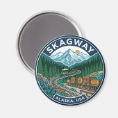 Skagway USA マグネット (正面/裏面)