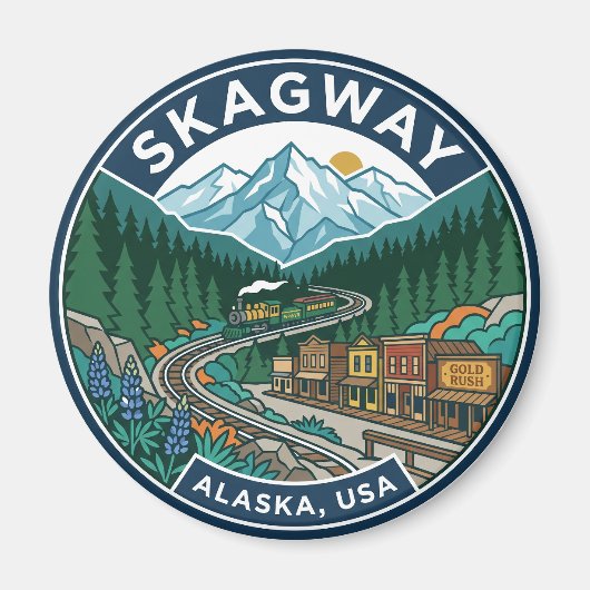 Skagway USA マグネット (正面)