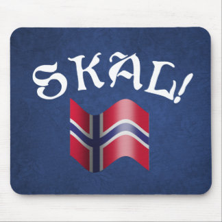 Skalのノルウェーの旗のノルウェーの飲むトースト マウスパッド