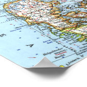 " Skandinavien: 1963/heute - Detaillierte Karte  ポスター (角)