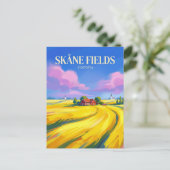 SKANE RAPESEED FIELDS Sweden ポストカード (スタンド正面)
