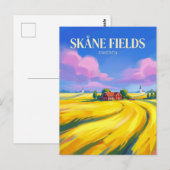 SKANE RAPESEED FIELDS Sweden ポストカード (正面/裏面)