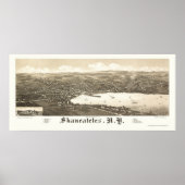 Skaneateles, NY Panoramic Map - 1884 ポスター (正面)