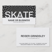 SKATEはっきりしたチェック 名刺 (正面/裏面)