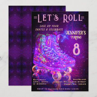 Skate Birthday Party Invitation 招待状