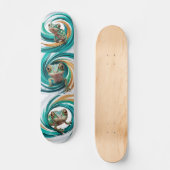 Skate Camaleão: Deslize com Estilo e Personalidade スケートボード (正面)