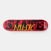 SKATE MUSICスケートボード、7 3/4"デッキ スケートボード (横)