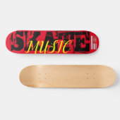 SKATE MUSICスケートボード、7 3/4"デッキ スケートボード (横)