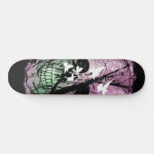 Skate Natureza Radical com pássaros e caveira スケートボード (横)