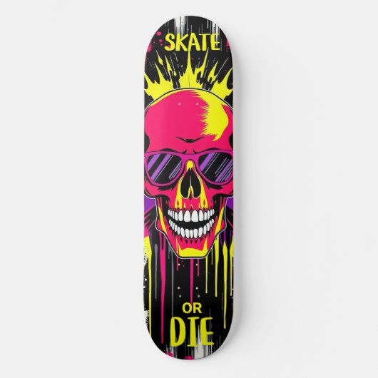 Skate or Die 3 - Skateboard Deck - Punk Grunge スケートボード (正面)