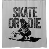 Skate Or Die (Hockey) Shower Curtain シャワーカーテン (正面)