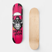 Skate or Die Nº6 - Skateboard Deck - Punk Grunge スケートボード (正面)