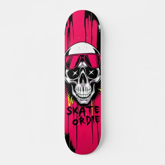 Skate or Die Nº6 - Skateboard Deck - Punk Grunge スケートボード (正面)